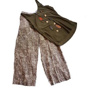 Womens Tribal Print Wide Leg Pants by Coldwater Size Medium